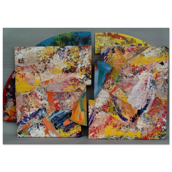 Pearlie - Sam Gilliam Brushed Aluminum Print - 70x100 cm / 28x40 inches | Sam Gilliam Aluminum Print | Sam Gilliam Prints