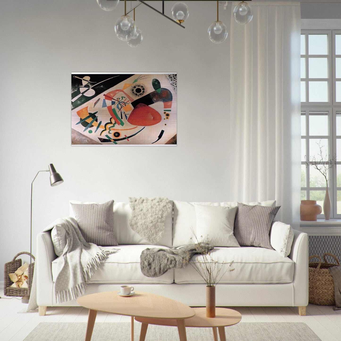 RED SPOT II 1921 - Wassily Kandinsky Brushed Aluminum Print - 70x100 cm / 28x40 inches | Wassily Kandinsky Aluminum Print | Wassily Kandinsky Prints