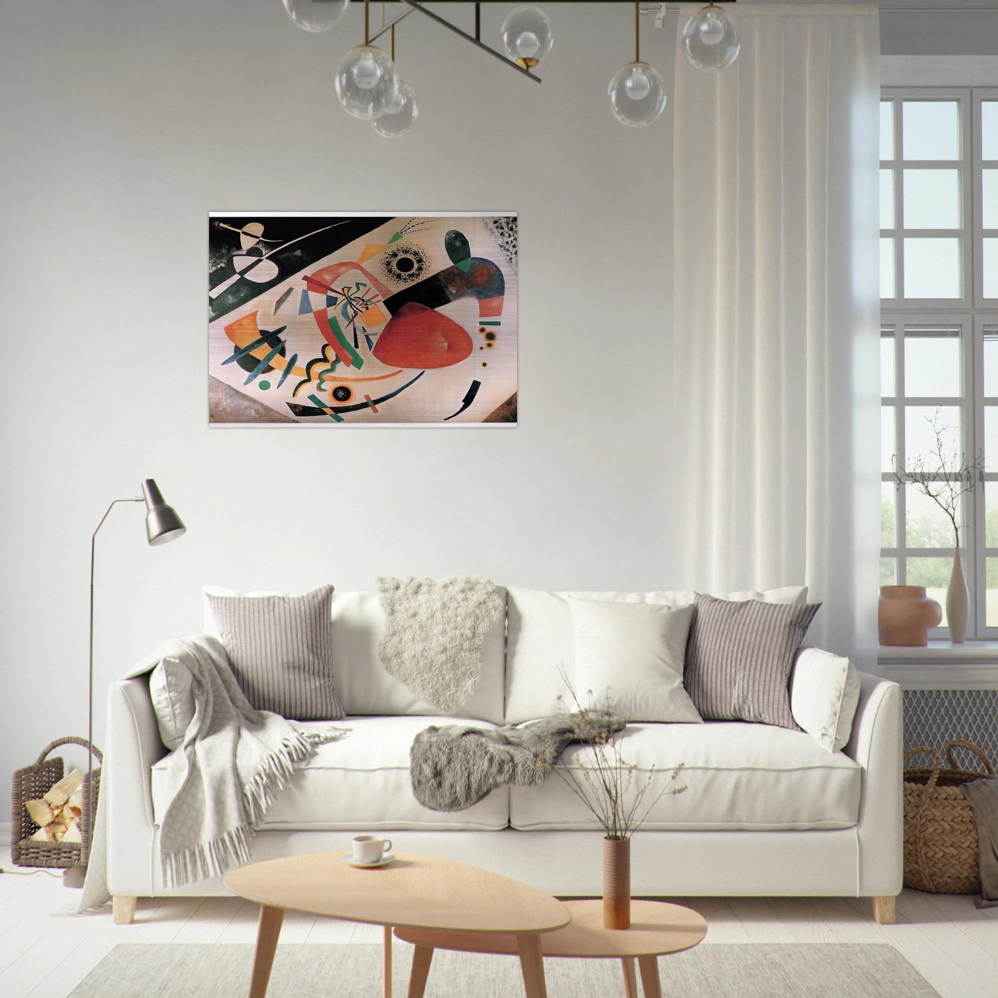 RED SPOT II 1921 - Wassily Kandinsky Brushed Aluminum Print - 70x100 cm / 28x40 inches | Wassily Kandinsky Aluminum Print | Wassily Kandinsky Prints