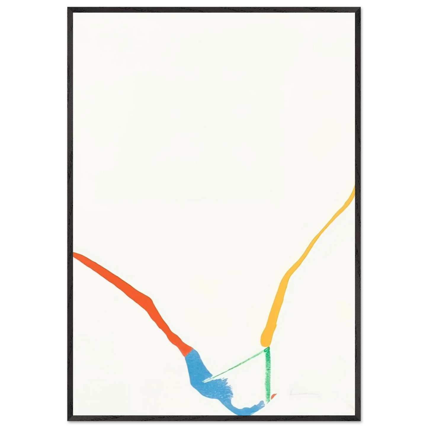 Helen Frankenthaler - What Red Lines Can Do - 1970 Wall art - 40x60 cm / 16x24 inches - Fine Art Poster - -
