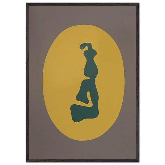 Sun N1 - Jean Arp Framed Art Print – Black Wooden Frame - Default Title - -Framed Art Print