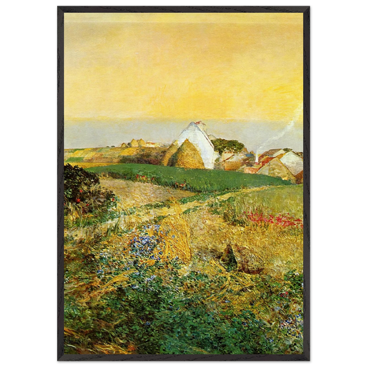 Villers-le-Bel aka The Enchanted Hour - Childe Hassam Framed Art Print – Black Wooden Frame - Default Title - -Framed Art Print