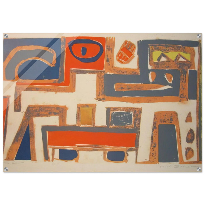 The cat - 1956 United States - Will Barnet Acrylic Print - 70x100 cm / 28x40″ inches | Will Barnet Wall Art | Will Barnet Prints