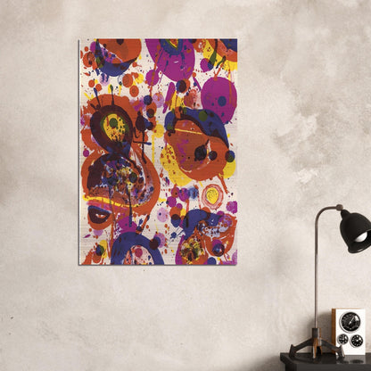 Untitled  from Pasadena Box   Lembark L57  - Sam Francis Brushed Aluminum Print - 70x100 cm / 28x40 inches | Sam Francis Aluminum Print | Sam Francis Prints