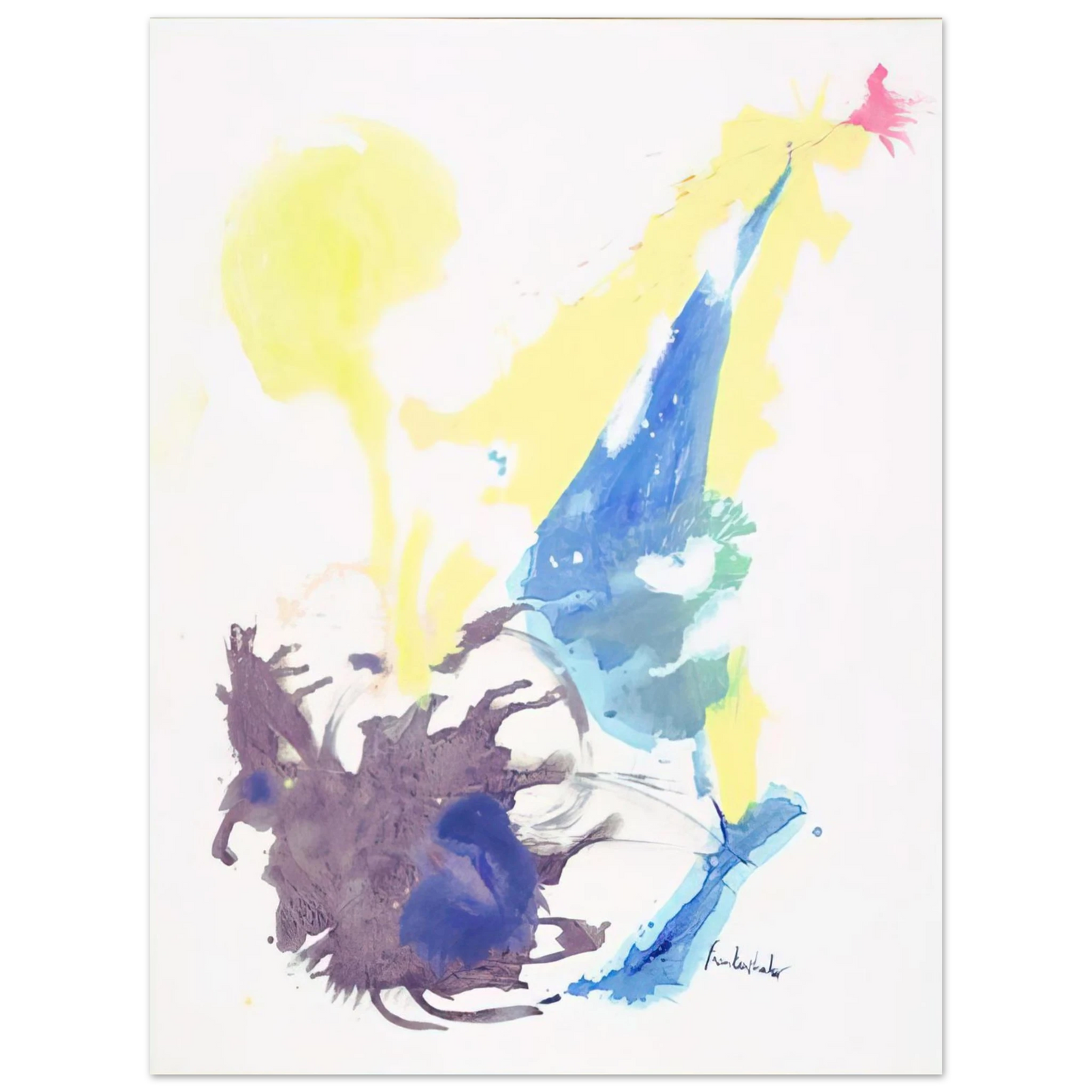Helen Frankenthaler - Moving Day - 1961 Wall art - 13x18 cm / 5x7 inches - Fine Art Poster - -