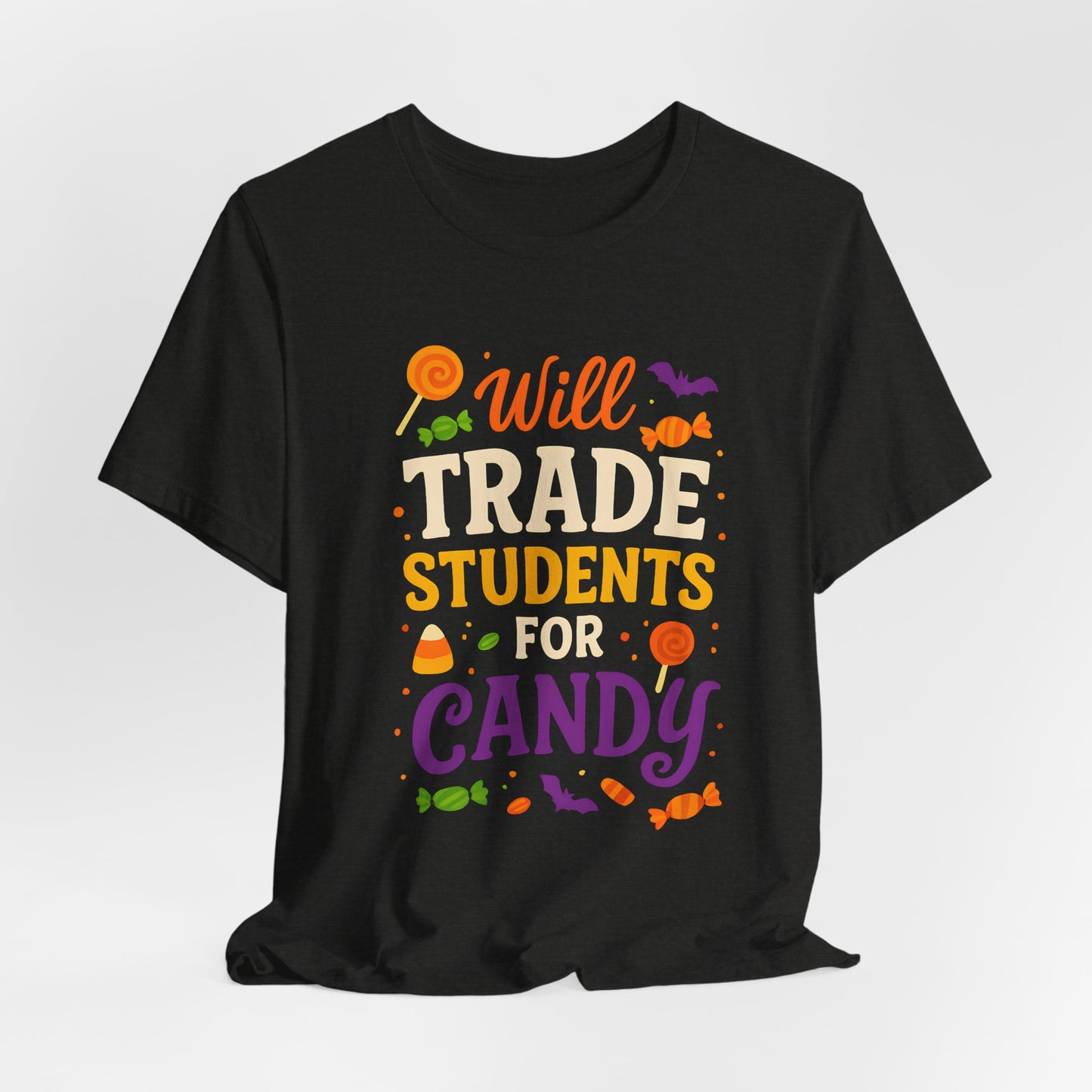 "Scambio Studenti Per Caramelle Insegnante Costume Halloween Carino Maglietta"