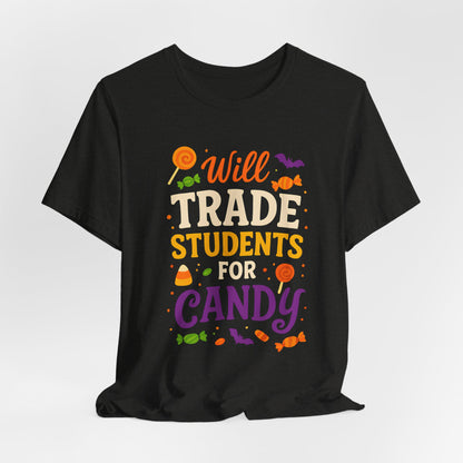 "Scambio Studenti Per Caramelle Insegnante Costume Halloween Carino Maglietta"