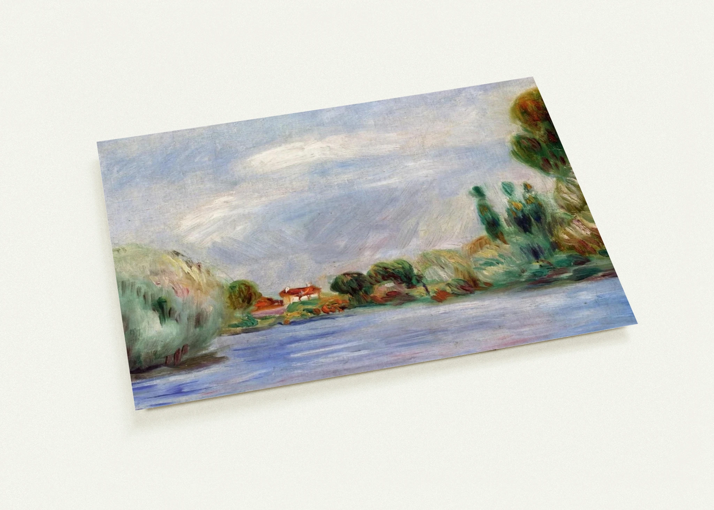 House on the River By Pierre-Auguste Renoir Pack of 10 Post Cards | Pierre-Auguste Renoir Post Cards | A6 (10.5 x 14.8 cm) - 4.1 x 5.8 inches