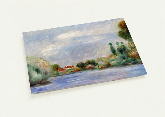 House on the River By Pierre-Auguste Renoir Pack of 10 Post Cards | Pierre-Auguste Renoir Post Cards | A6 (10.5 x 14.8 cm) - 4.1 x 5.8 inches
