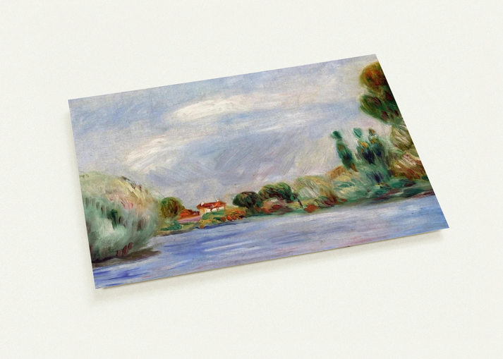 House on the River By Pierre-Auguste Renoir Pack of 10 Post Cards | Pierre-Auguste Renoir Post Cards | A6 (10.5 x 14.8 cm) - 4.1 x 5.8 inches