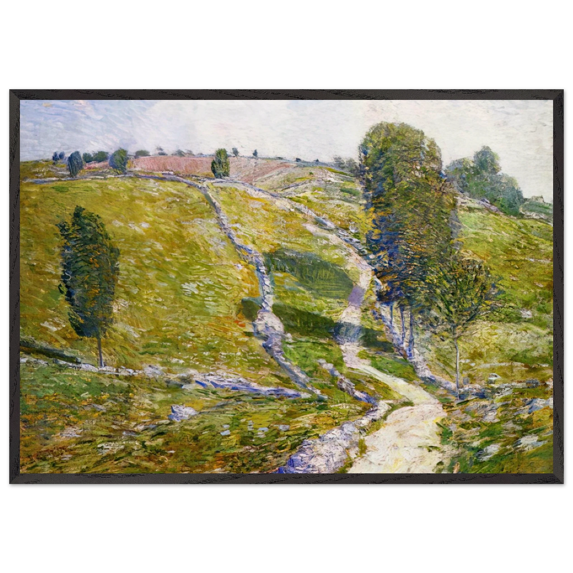 Road to the Land of Nod - Childe Hassam Framed Art Print – Black Wooden Frame - Default Title - -Framed Art Print
