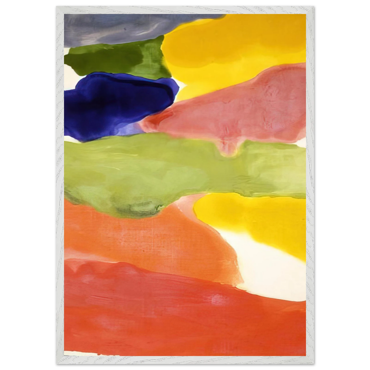 Helen Frankenthaler - Tutti-Fruitti - 1966 Wall art - 60x80 cm / 24x32 inches - Premium Wooden Framed Poster With Fine Art Paper - Black frame