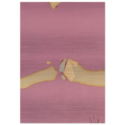 Composition on Red Ground - 1953 - Nicolas de Stael Brushed Aluminum Print - 70x100 cm / 28x40 inches | Nicolas de Stael Aluminum Print | Nicolas de Stael Prints