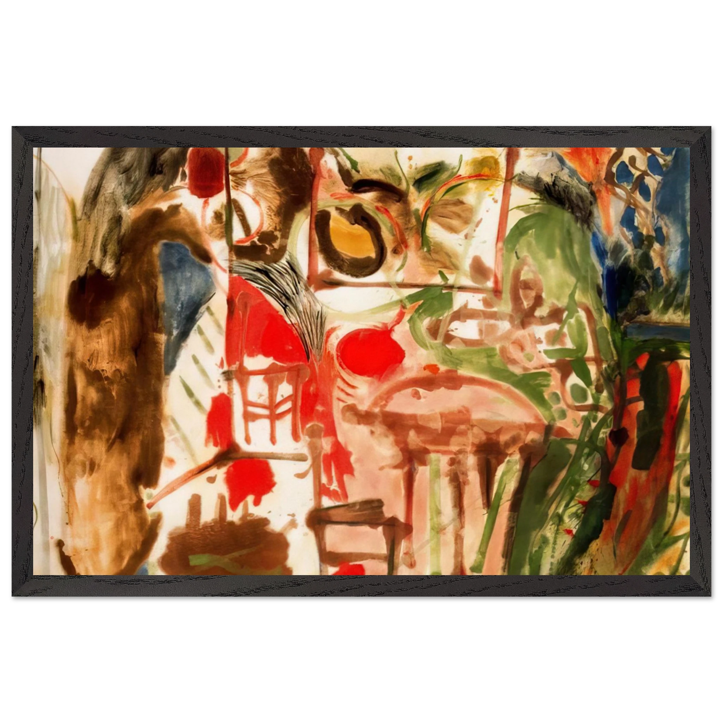 Helen Frankenthaler - Interior - 1957 Wall art - 15x20 cm / 6x8 inches - Fine Art Poster - -