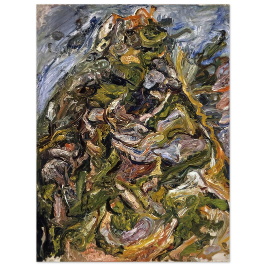 Chaim Soutine - HILL AT CERET 1921 Fine Art Poster - Default Title