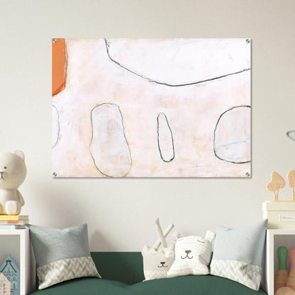 Orange and White - 1962 - William Scott Acrylic Print - 70x100 cm / 28x40″ inches | William Scott Wall Art | William Scott Prints