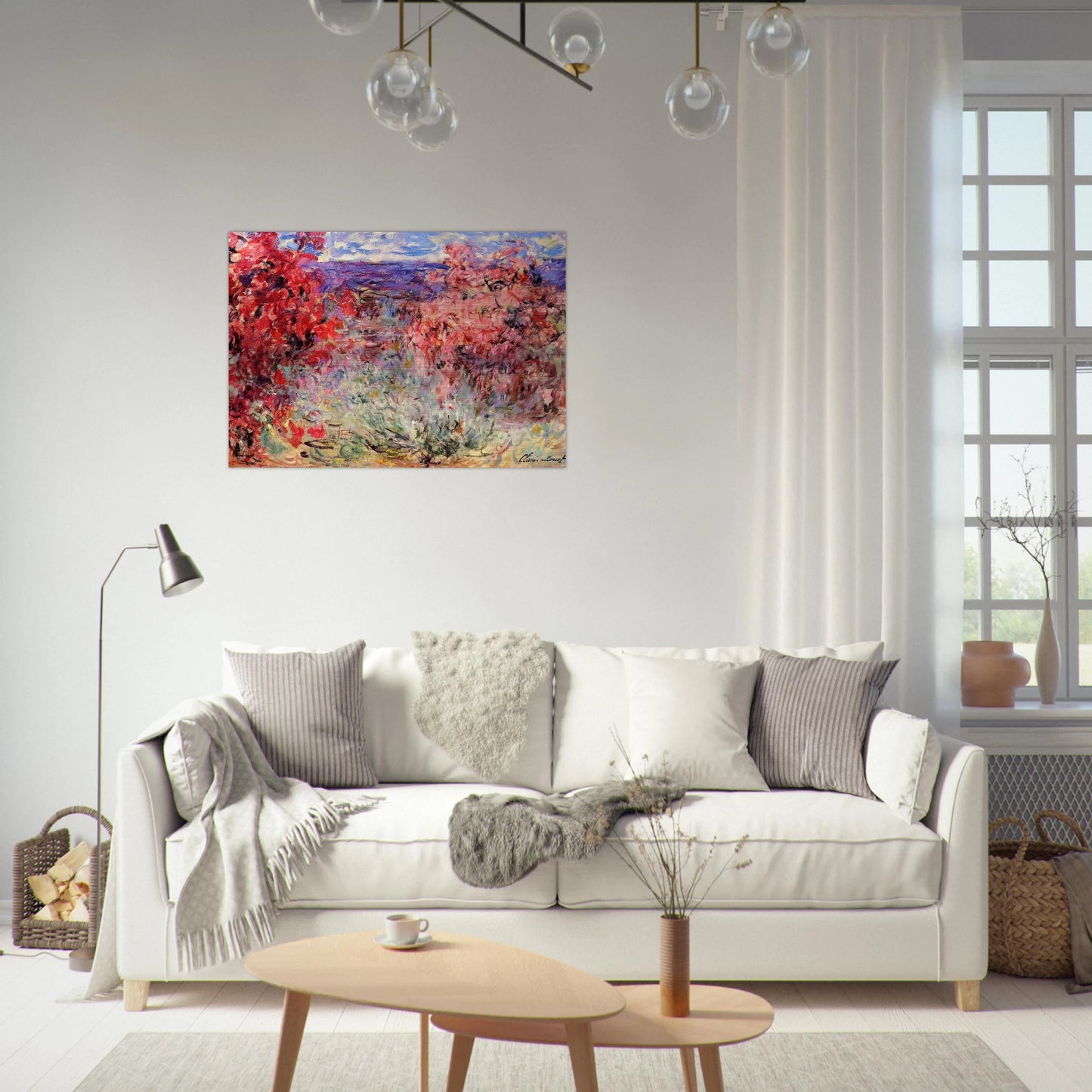 The House among the Roses - claude monet Brushed Aluminum Print - 70x100 cm / 28x40 inches | claude monet Aluminum Print | claude monet Prints
