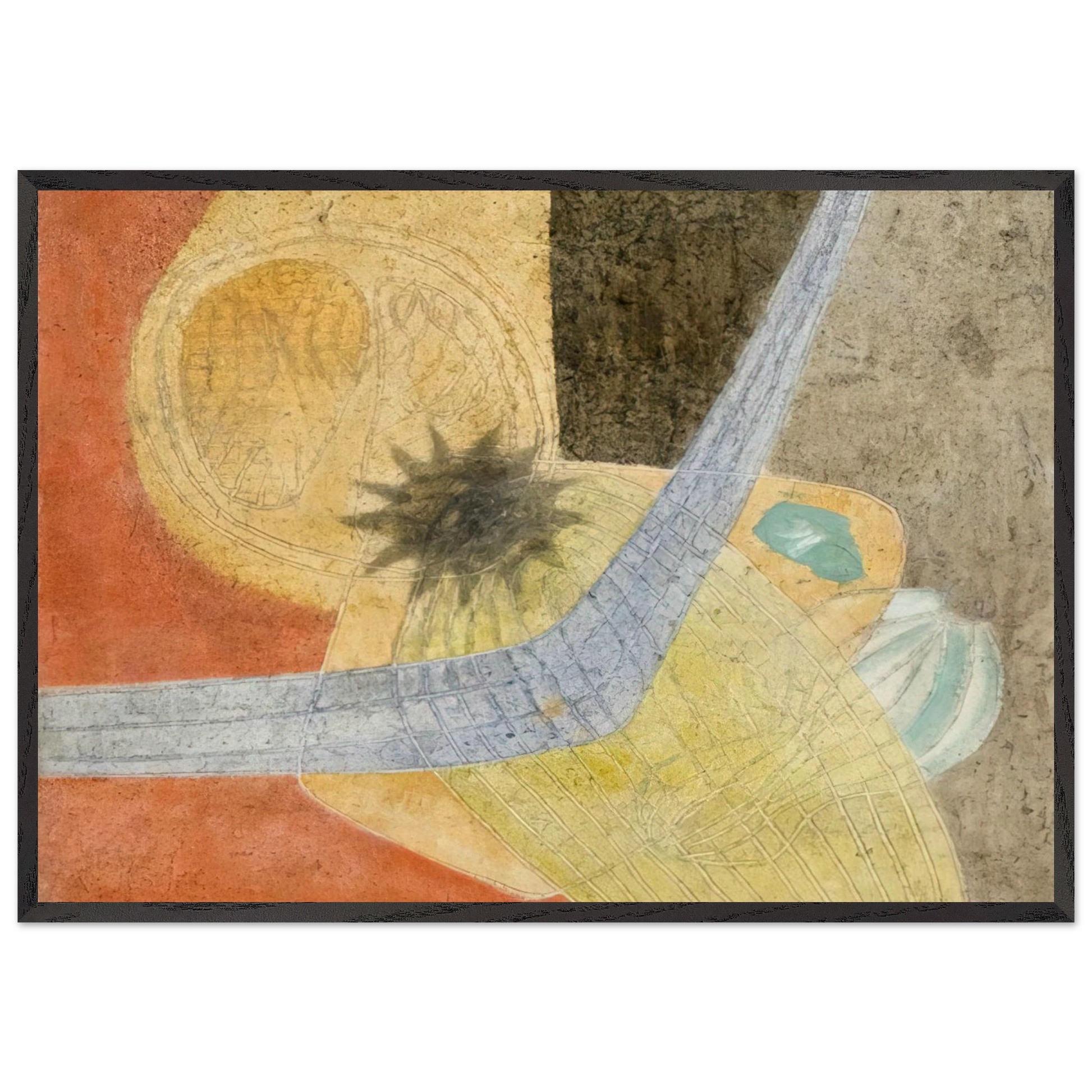 Composition - 1933 - John Ferren Framed Art Print – Black Wooden Frame - Default Title - -Framed Art Print