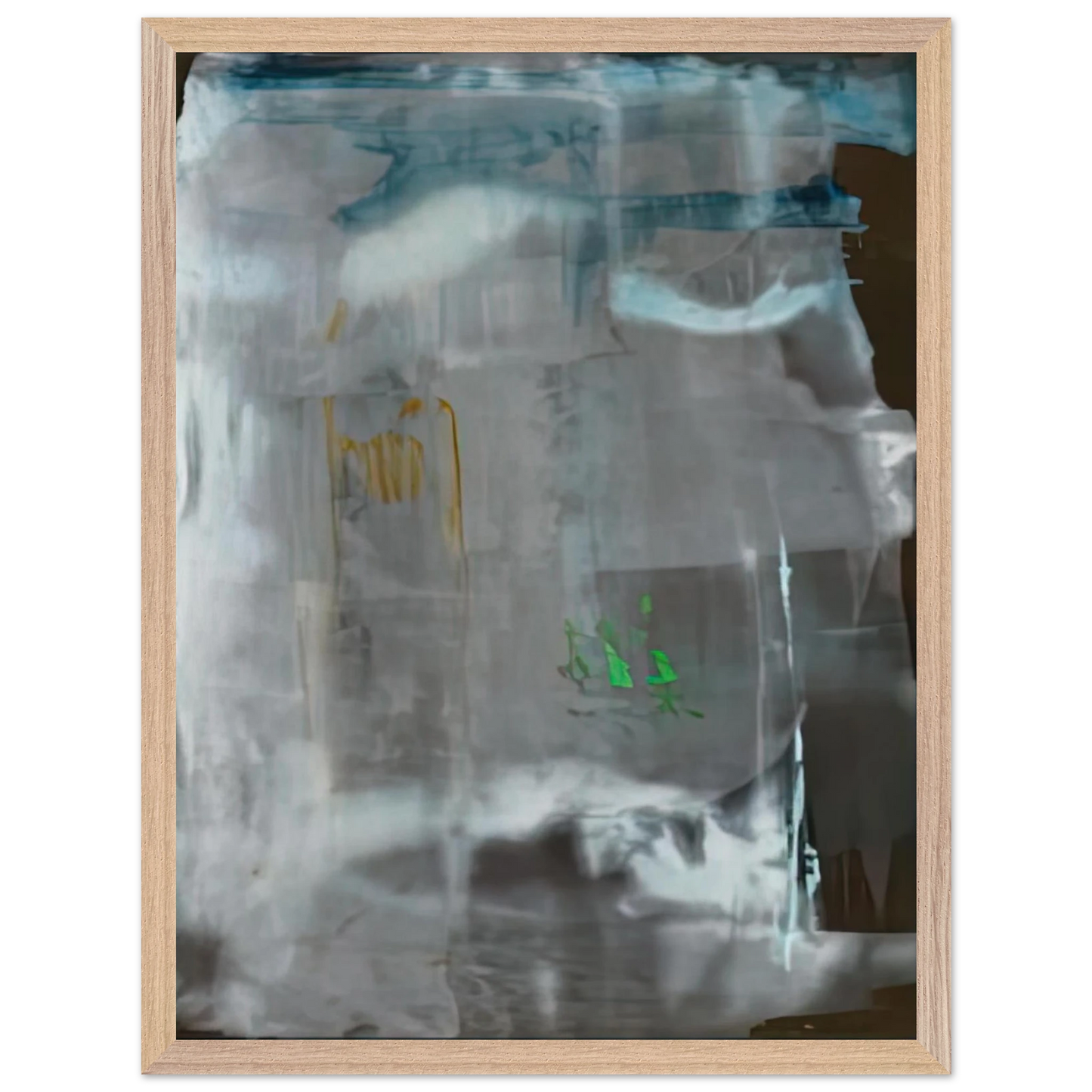 Helen Frankenthaler - Portrait of a Lady in White, 1979- Wall Art - 21x29.7 cm / 8x12" - Premium Wooden Framed Poster With Fine Art Paper - Wood frame