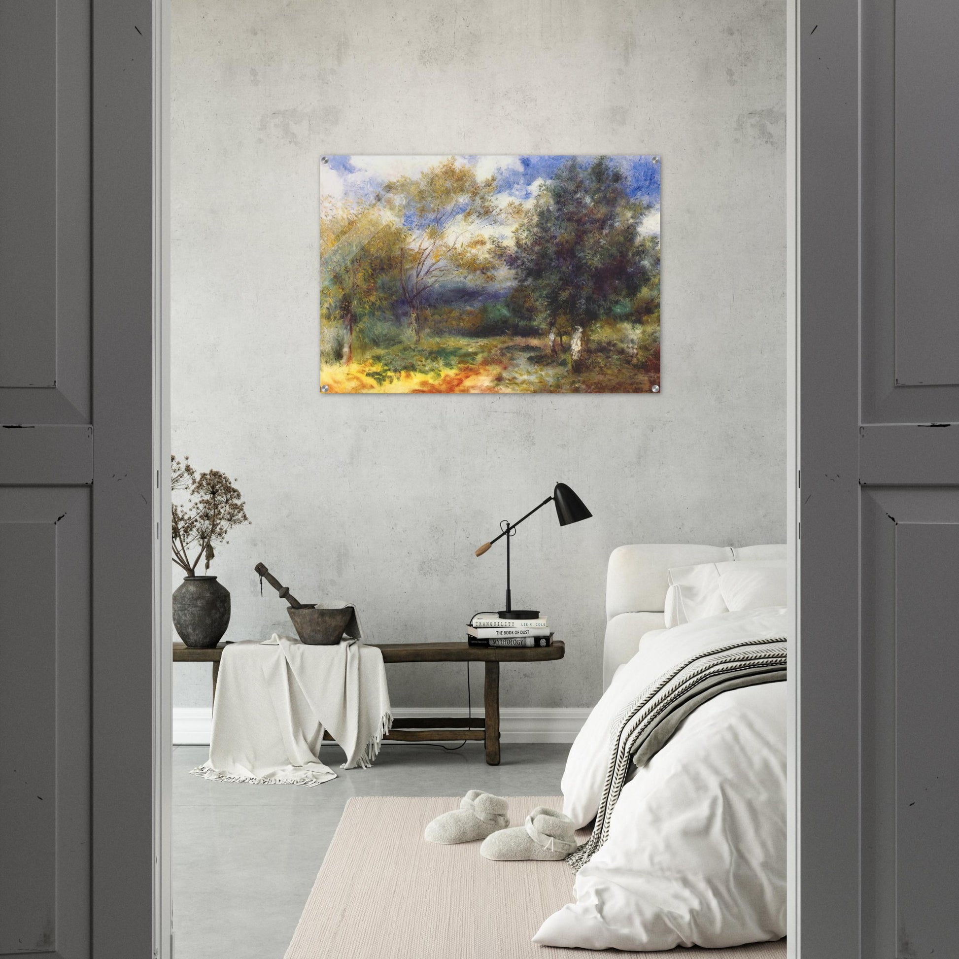 Landscape in the Sun - Pierre-Auguste Renoir Acrylic Print - 70x100 cm / 28x40″ inches