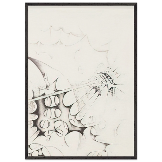 PIRATES 1982 - Lee Bontecou Framed Art Print – Black Wooden Frame - Default Title - -Framed Art Print