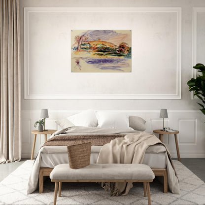 Landscape - Pierre-Auguste Renoir Acrylic Print - 70x100 cm / 28x40″ inches