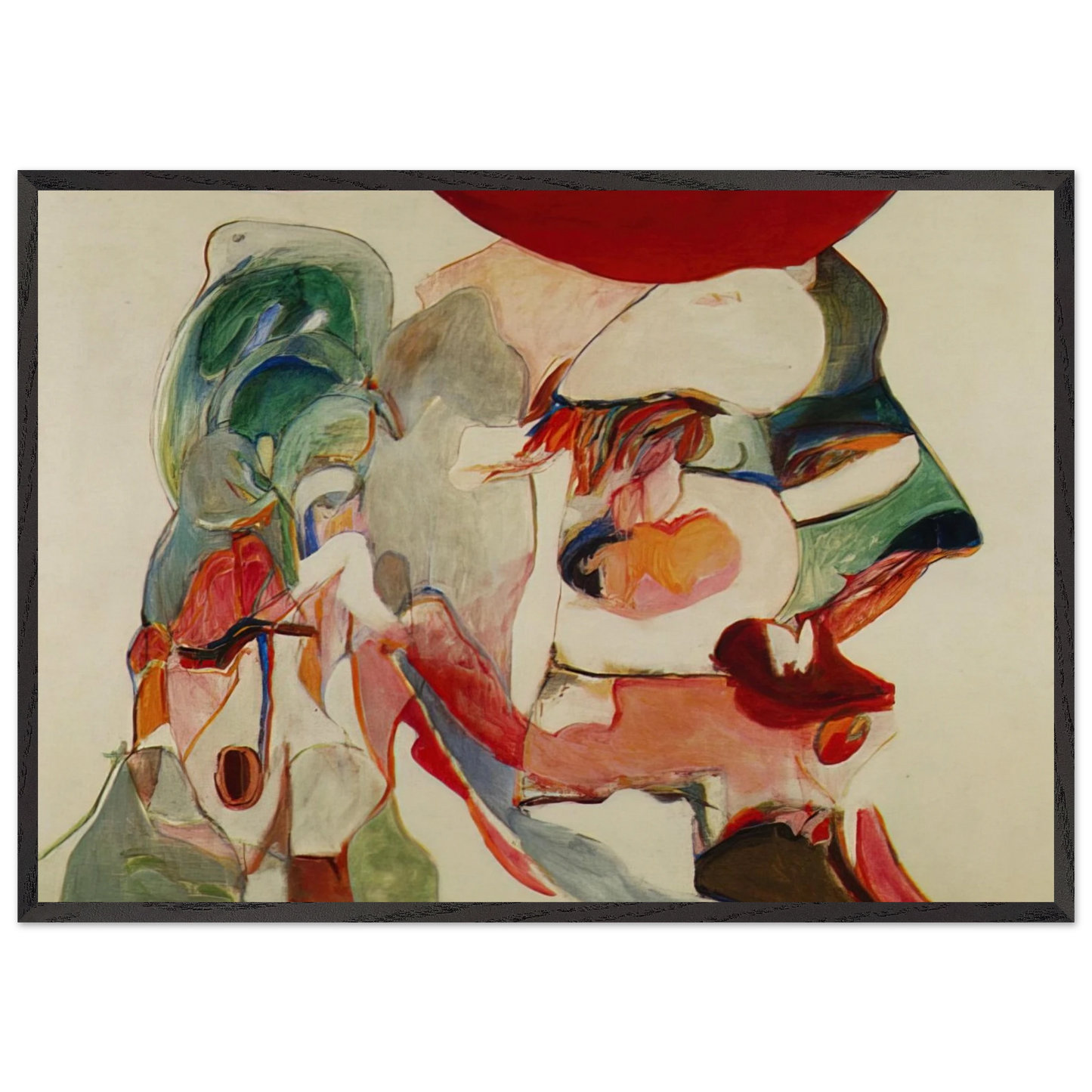 Henrique VIII - 1966 - Menez Framed Art Print – Black Wooden Frame - Default Title - -Framed Art Print