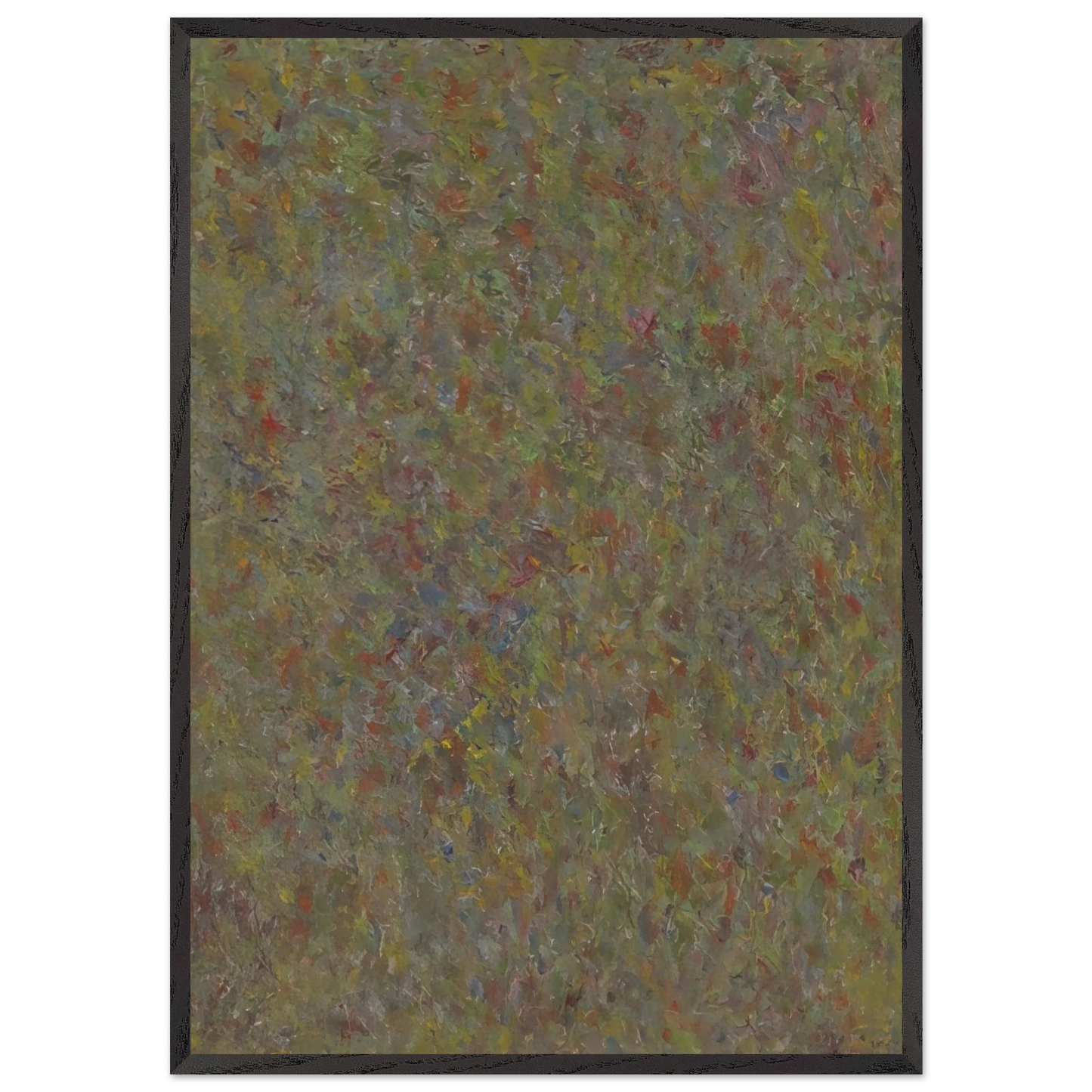 COMPOSITION 1963 - Milton Resnick Framed Art Print – Black Wooden Frame - Default Title - -Framed Art Print