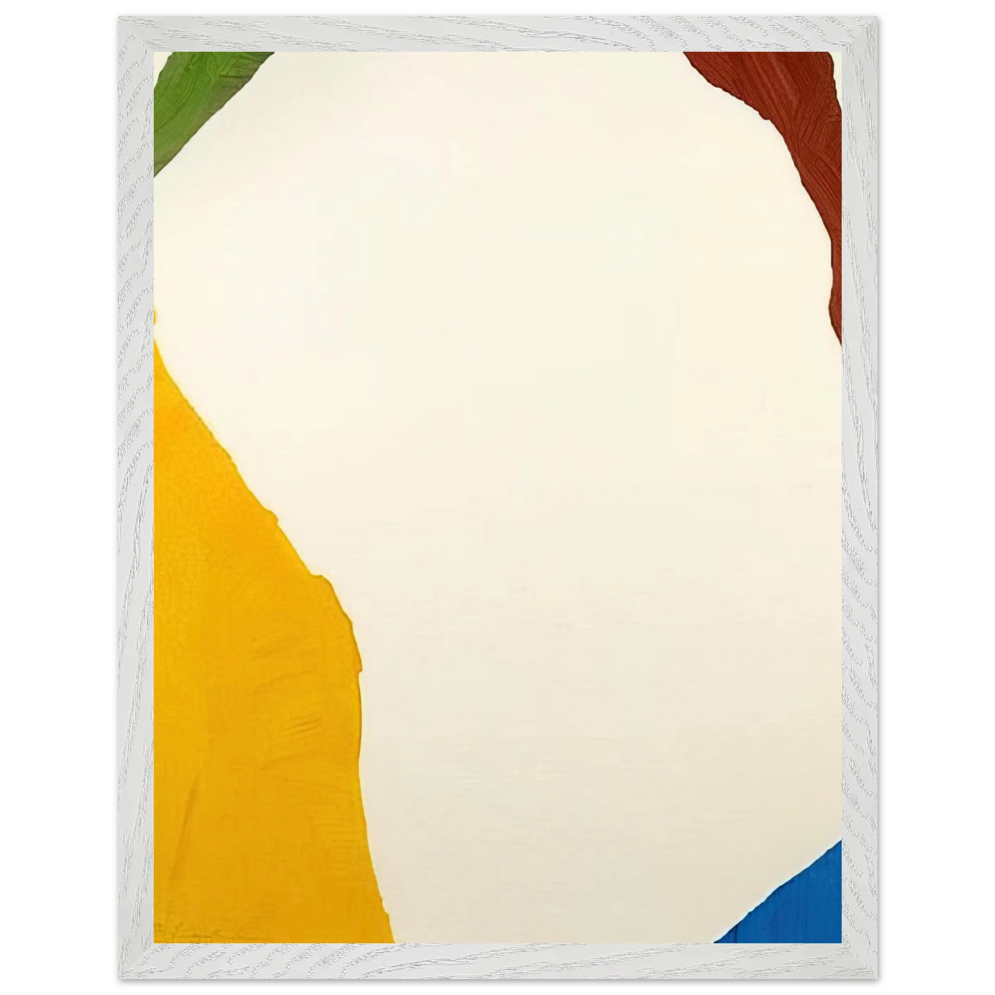 Helen Frankenthaler - Wind Directions - 1970 Wall art - 50x70 cm / 20x28 inches - Premium Wooden Framed Poster With Fine Art Paper - White frame