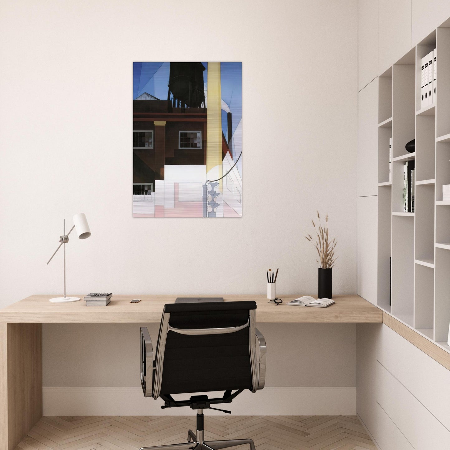 And the Home of the Brave - 1931 - Charles Demuth Brushed Aluminum Print - 70x100 cm / 28x40 inches | Charles Demuth Aluminum Print | Charles Demuth Prints