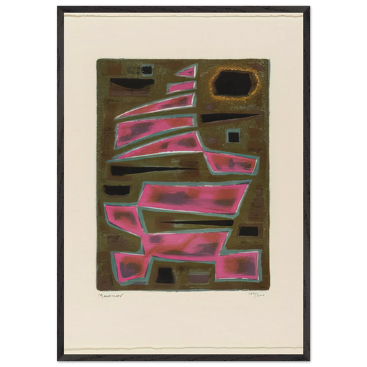 Twilight - 1950 - Alfred Manessier Framed Art Print – Black Wooden Frame - Default Title - -Framed Art Print