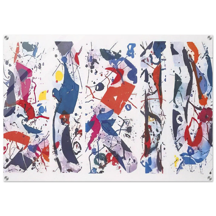 The Five Continents - Sam Francis Acrylic Print - 70x100 cm / 28x40″ inches