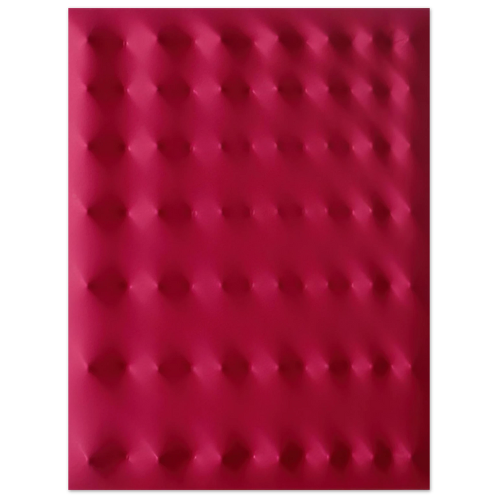 Enrico Castellani - Superficie rossa - 2006  75x100 cm / 30x40inches Fine Art Poster