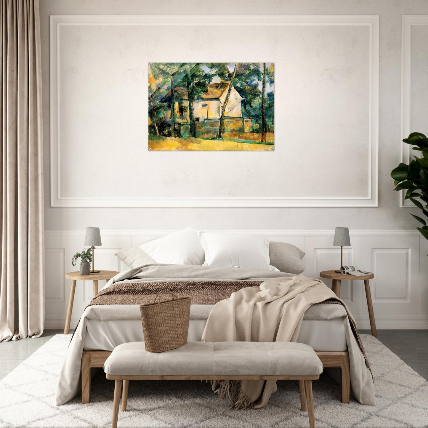 House and Trees - Paul Cézanne Acrylic Print - 70x100 cm / 28x40″ inches