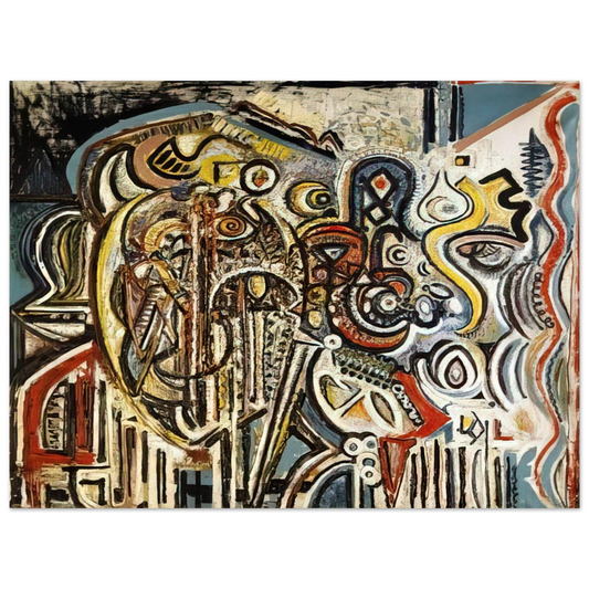 Richard Pousette-Dart - Portrait of Pegeen Fine Art Poster - Default Title