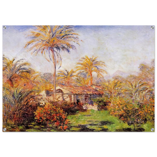 Small Country Farm in Bordighera - claude monet Acrylic Print - 70x100 cm / 28x40″ inches