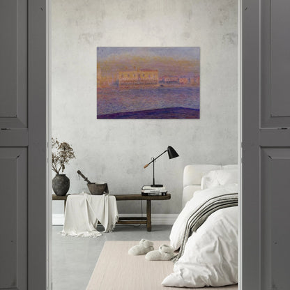 The Doges' Palace Seen from San Giorgio Maggiore, Venice - claude monet Brushed Aluminum Print - 70x100 cm / 28x40 inches | claude monet Aluminum Print | claude monet Prints