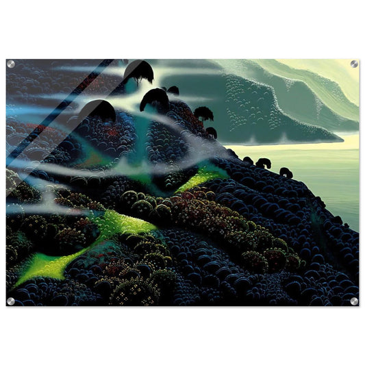 Ocean Paradise - Eyvind Earle Acrylic Print - 70x100 cm / 28x40″ inches | Eyvind Earle Wall Art | Eyvind Earle Prints
