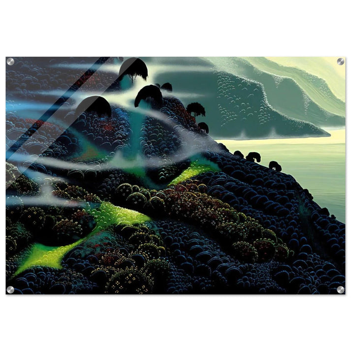 Ocean Paradise - Eyvind Earle Acrylic Print - 70x100 cm / 28x40″ inches | Eyvind Earle Wall Art | Eyvind Earle Prints