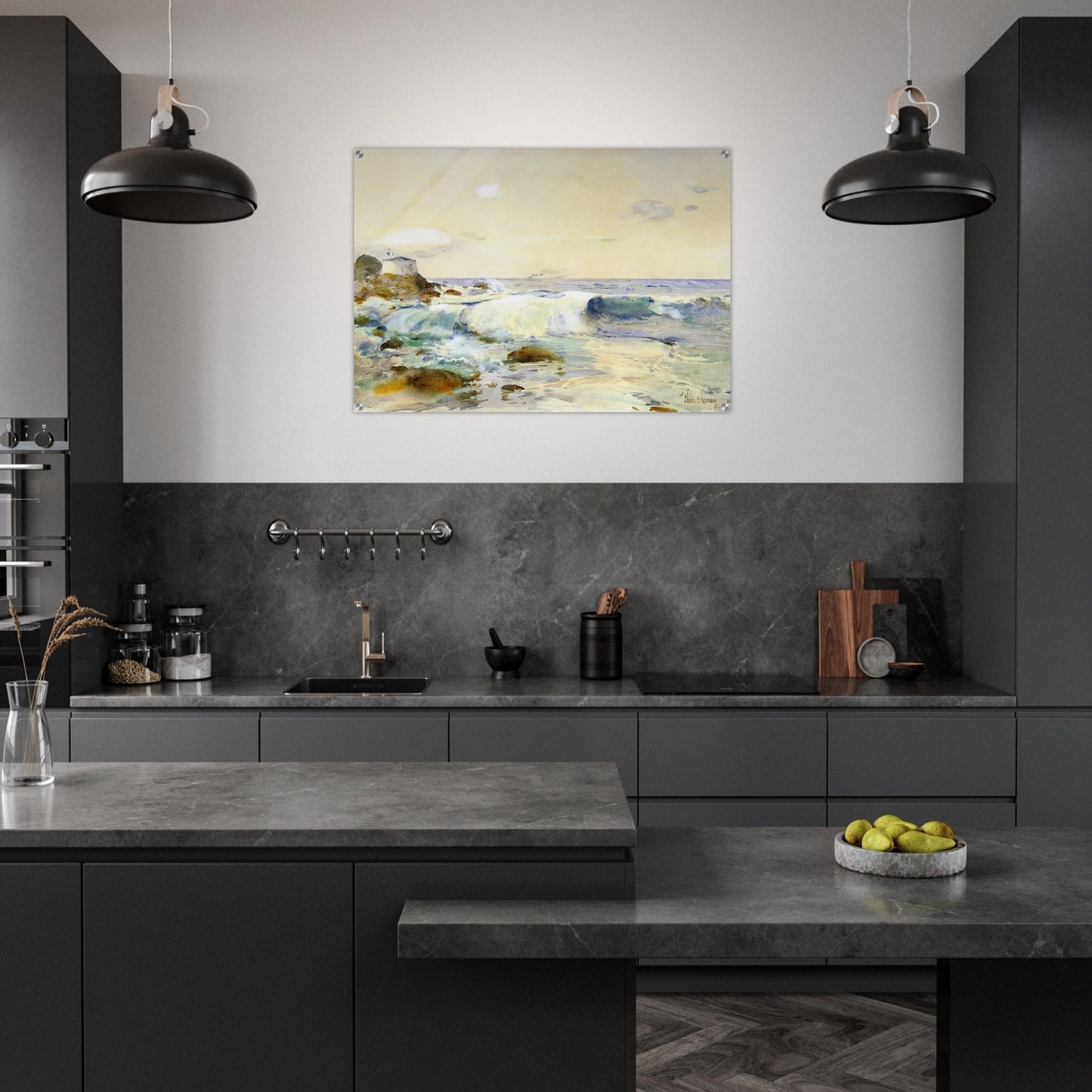 On the Brittany Coast - Childe Hassam Acrylic Print - 70x100 cm / 28x40″ inches | Childe Hassam Wall Art | Childe Hassam Prints