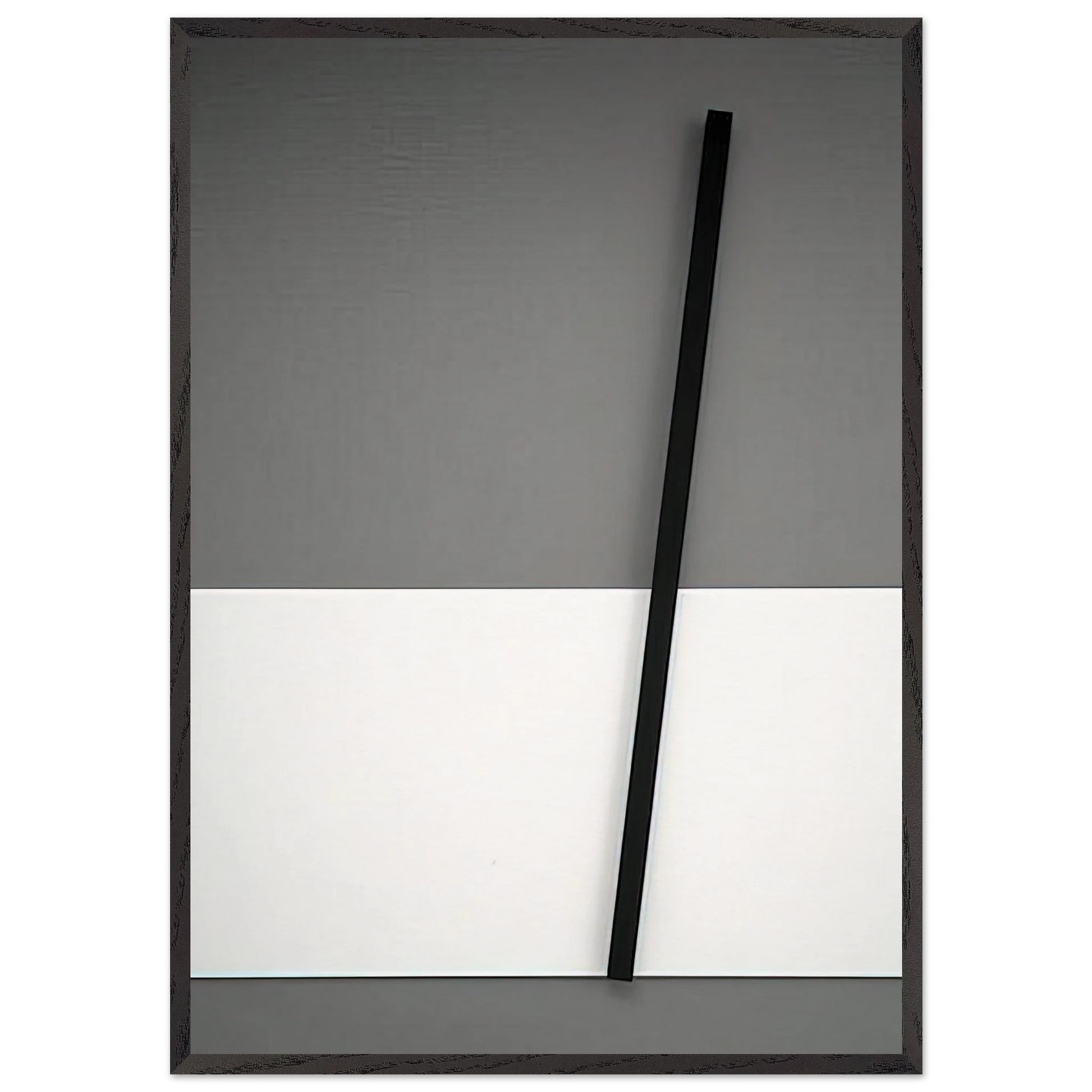 Untitled from Splints - Mira Schendel Framed Art Print – Black Wooden Frame - Default Title - -Framed Art Print