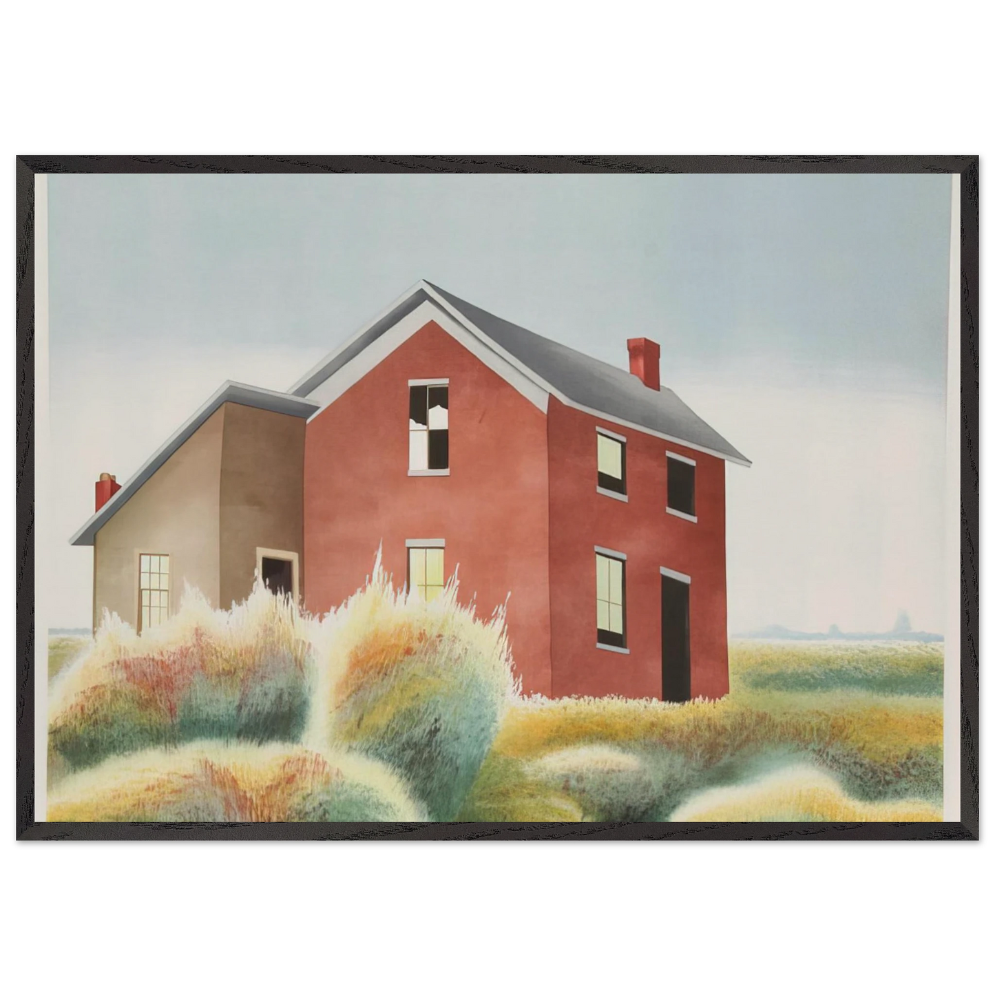 Homestead - 1979 - Clarence Holbrook Carter Framed Art Print – Black Wooden Frame - Default Title - -Framed Art Print