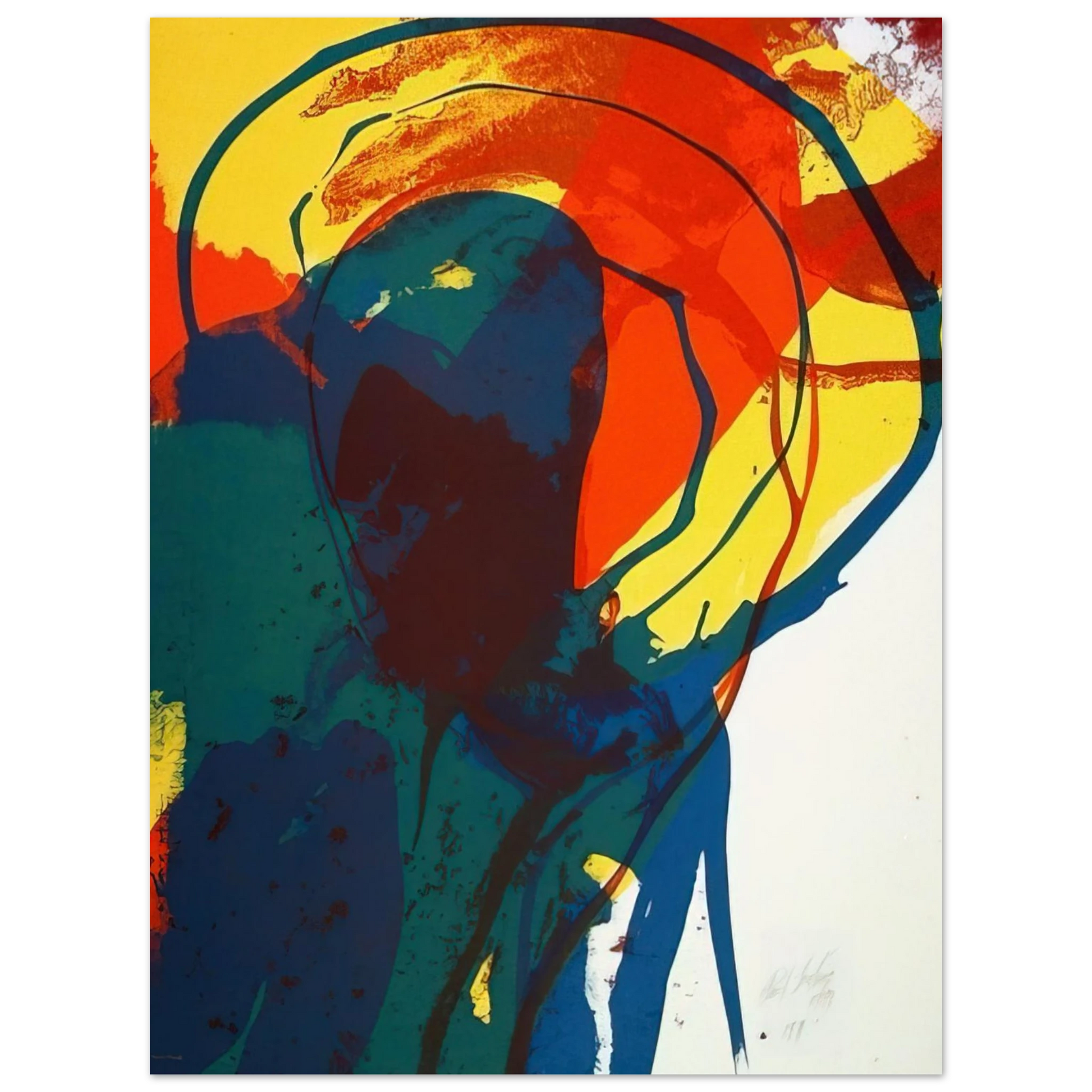 Paul Jenkins - Untitled - Abstract Expressionism Fine Art Poster - Default Title