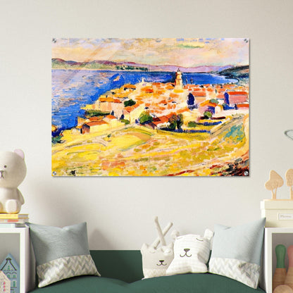 VIEW OF SAINT TROPEZ 1904 - Henri Matisse Acrylic Print - 70x100 cm / 28x40″ inches | Henri Matisse Wall Art | Henri Matisse Prints
