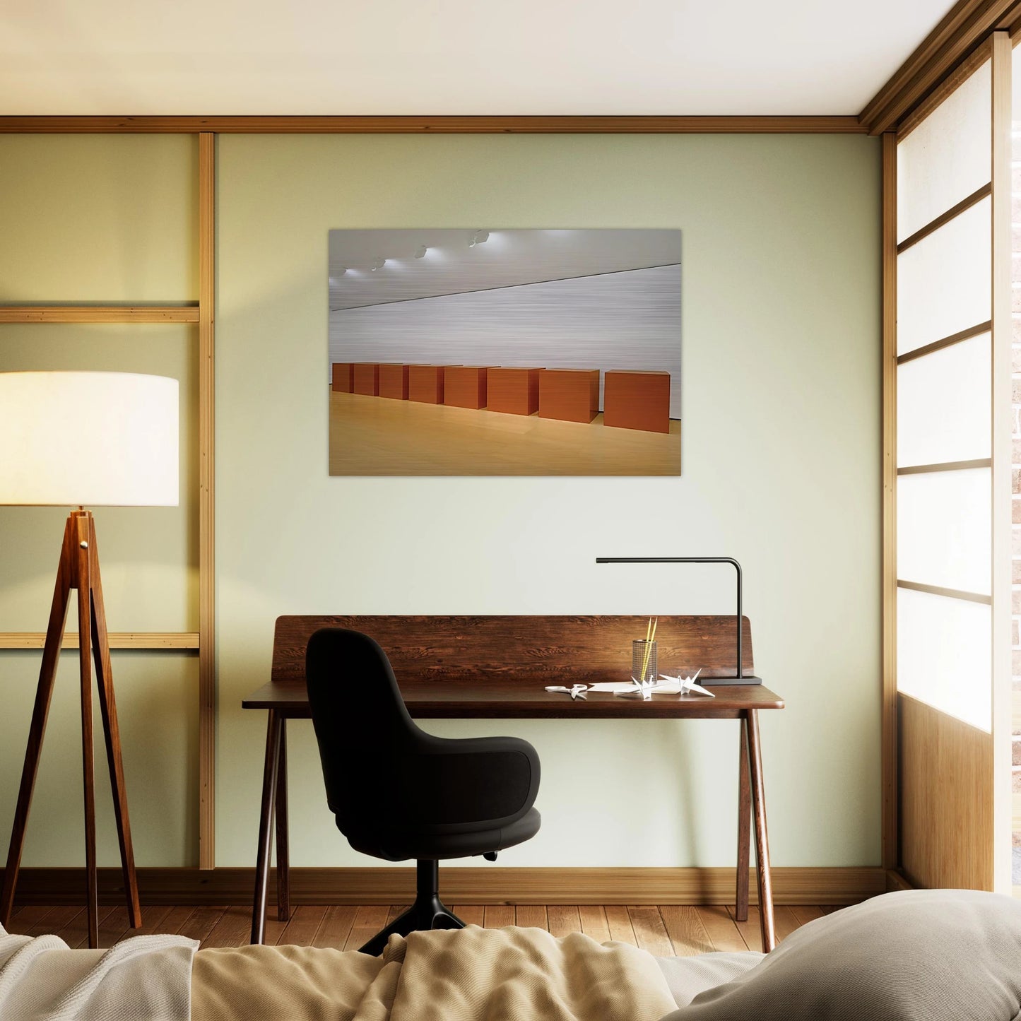 Untitled - 1971 - Donald Judd Brushed Aluminum Print - 70x100 cm / 28x40 inches | Donald Judd Aluminum Print | Donald Judd Prints