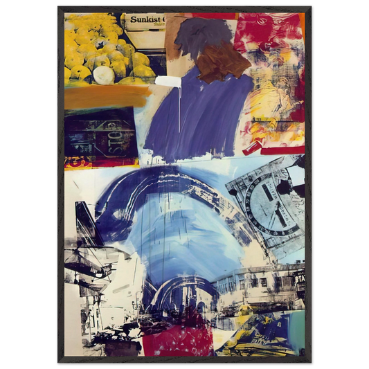 HARBOR - Robert Rauschenberg Framed Art Print – Black Wooden Frame - Default Title - -Framed Art Print