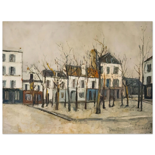 Maurice Utrillo - LA PLACE DU TERTRE 1910 Fine Art Poster - Default Title