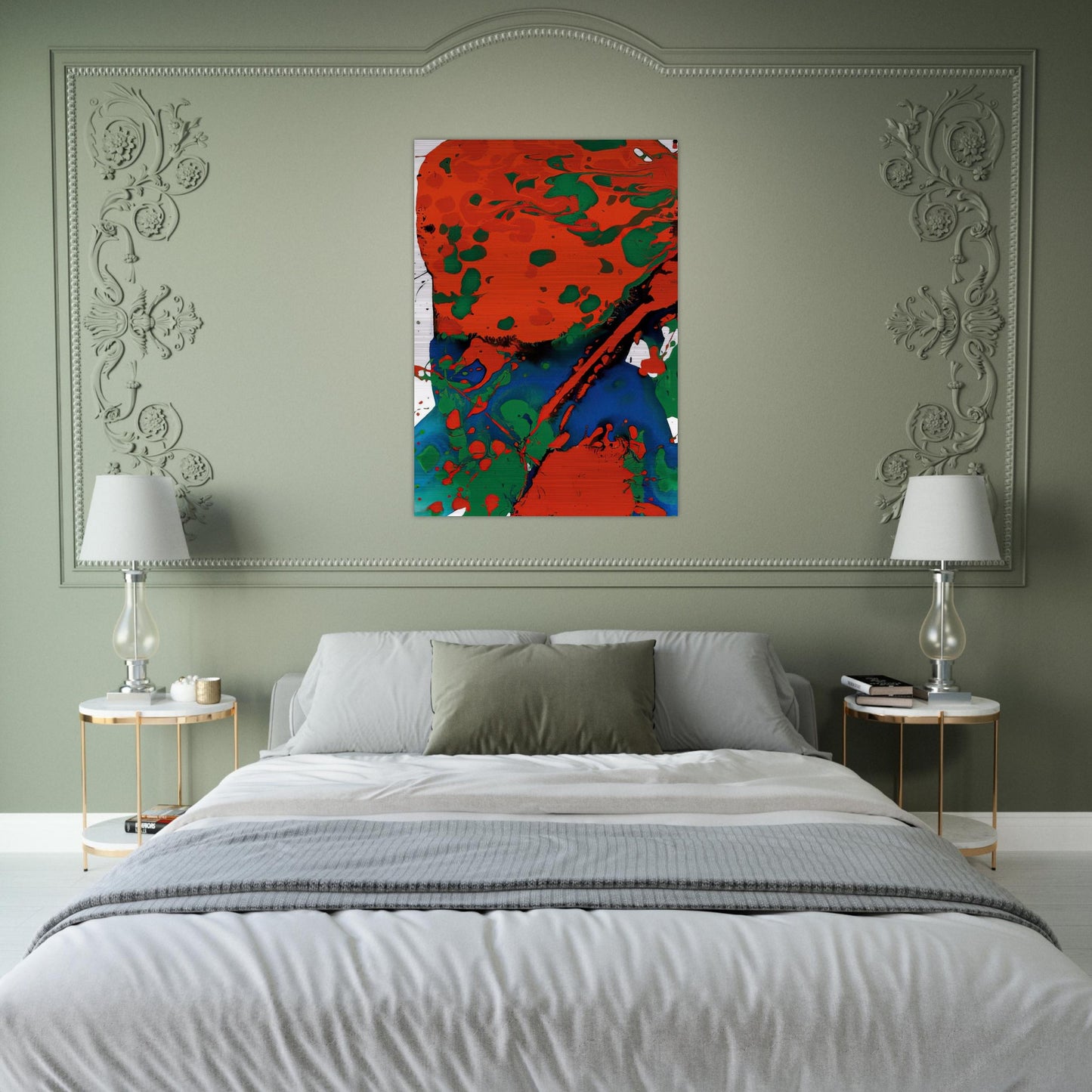 Untitled  SFP94-137  SFF 1807  - Sam Francis Brushed Aluminum Print - 70x100 cm / 28x40 inches | Sam Francis Aluminum Print | Sam Francis Prints