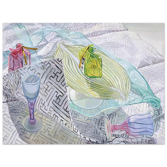 Janet Fish - DISHES FROM JAPAN 2003 Fine Art Poster - Default Title
