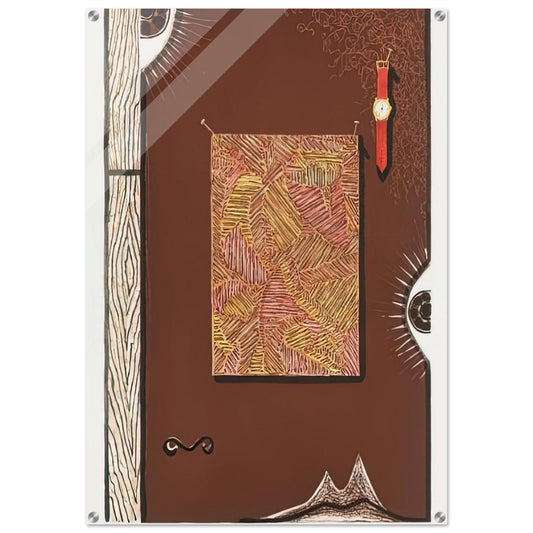 FACE WITH WATCH 1996 - Jasper Johns Acrylic Print - 70x100 cm / 28x40″ inches